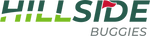 Logo with green and dark text, golf flag icon, and the word 'BUGGIES' below