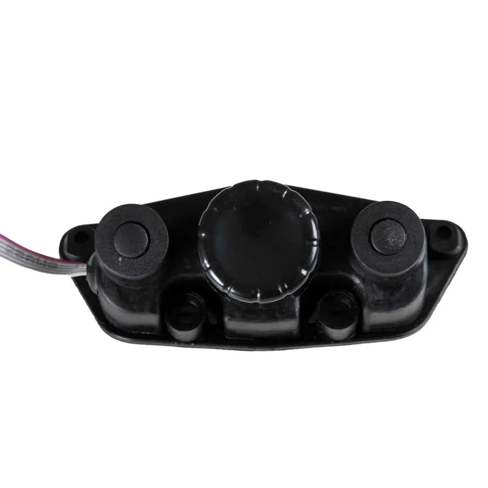 Electric golf buggy speed controller in black with dial and buttons, spare part