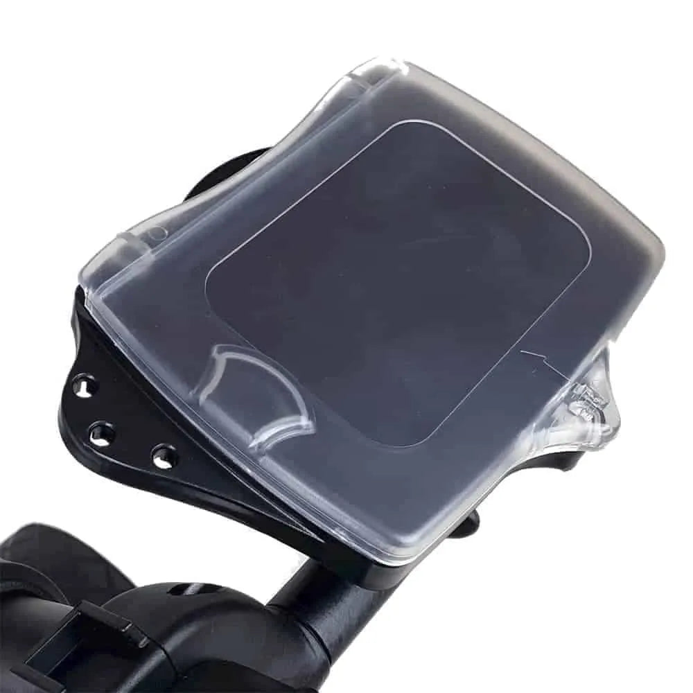 Autocaddy scorecard holder accessory for golf buggies with clear protective cover