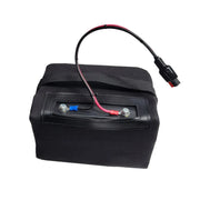 12V 22Ah lithium battery for electric golf buggy with cable and black case