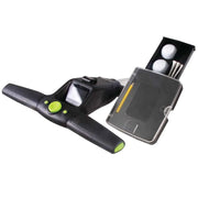 MGI AIZIP golf scorecard holder with golf balls and tees on electric golf buggy handle