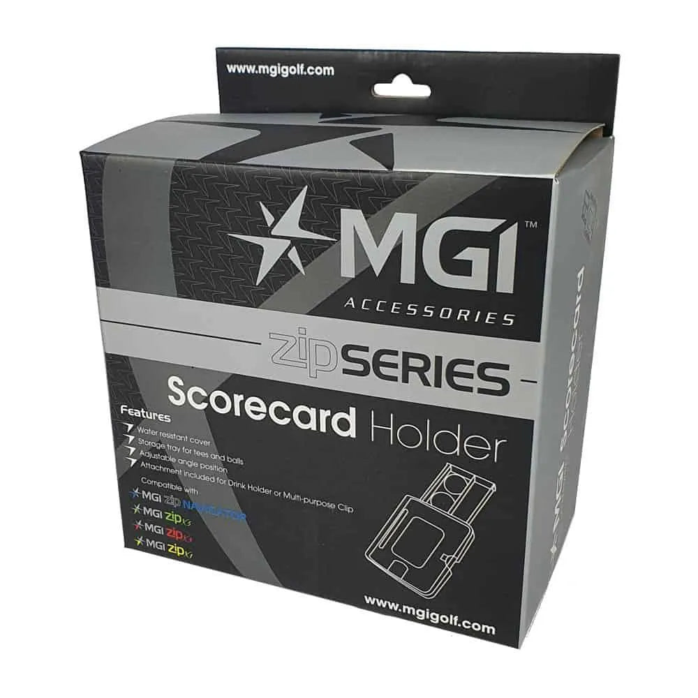 MGI Zip Series scorecard holder box for electric golf buggy accessories at Hillside Buggies